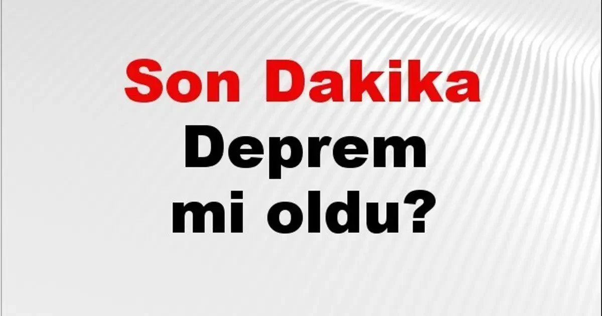 10 Ekim 2026’da Marmara’da Hissedilen Deprem Hareketliliği