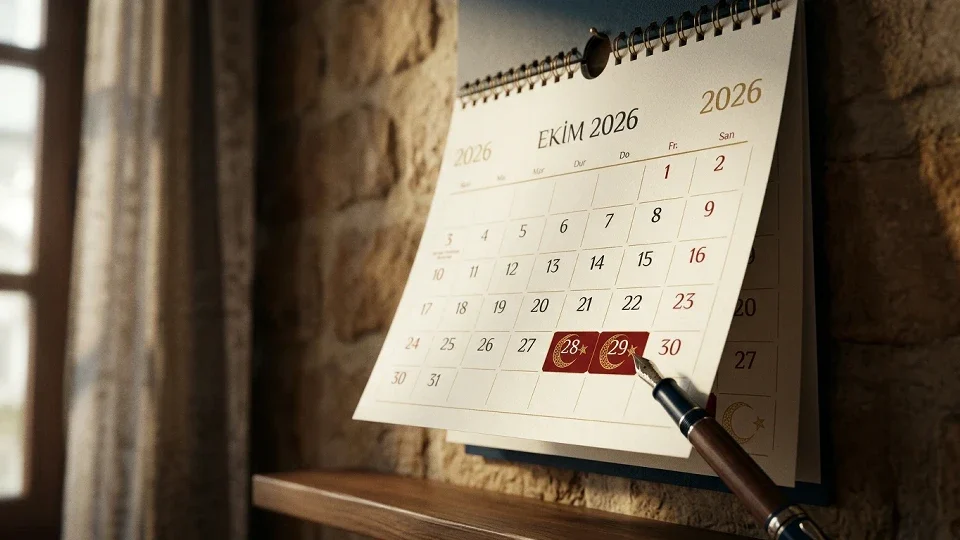 29 Ekim 2026 Perşembe günü kutlanacak 28 Ekim öğleden sonra tatil