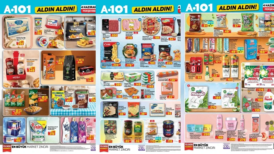 4 HAZİRAN A101 AKTÜEL KATALOG YAYINLANDI! A101'de Bu Hafta Motosiklet, Televizyon ve Beyaz Eşya Fırsatları