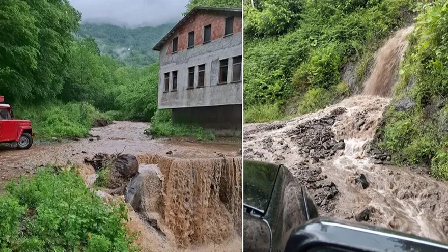6 köy yolu ulaşıma kapandı: Dereler taştı, ekipler harekete geçti