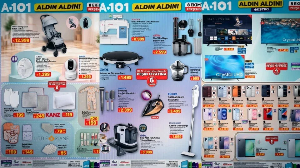 A101 raflarında bebek ürünleri ve motorcu ekipmanları öne çıkıyor