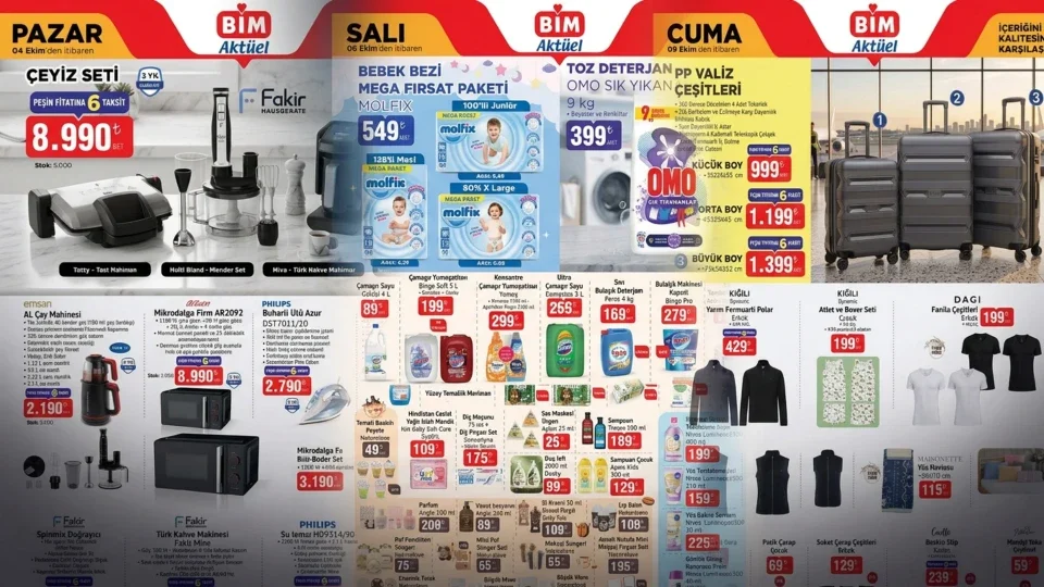 BİM raflarında çocuk ve ev ürünleri öne çıkıyor