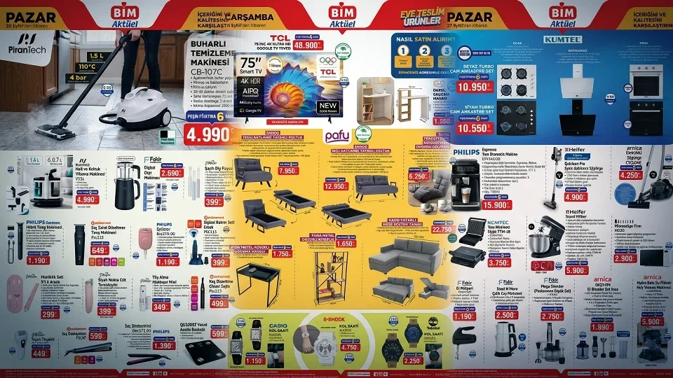 BİM’de 20-25 Eylül haftasında çocuk valizinden dijital çay makinesine yeni fırsatlar