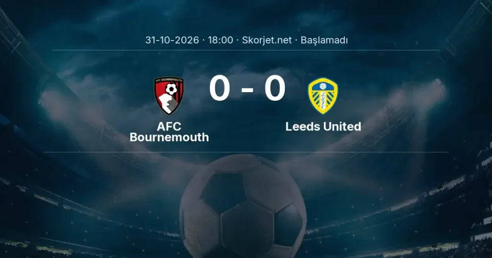 Bournemouth ile Leeds United arasındaki mücadelede kazanan çıkmadı