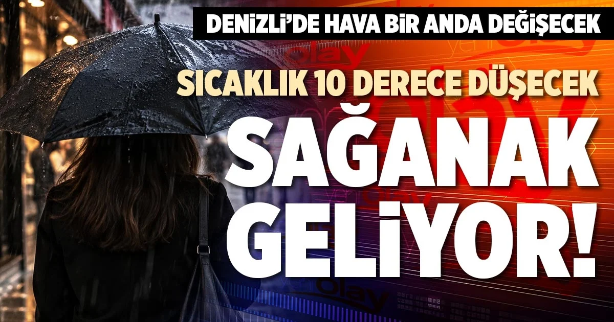 Denizli’de sıcaklık düşüyor yağış bekleniyor