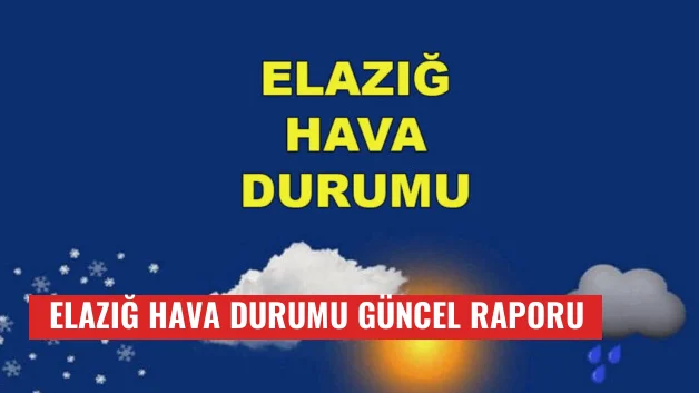 Elazığ Hava Durumu Güncel Raporu