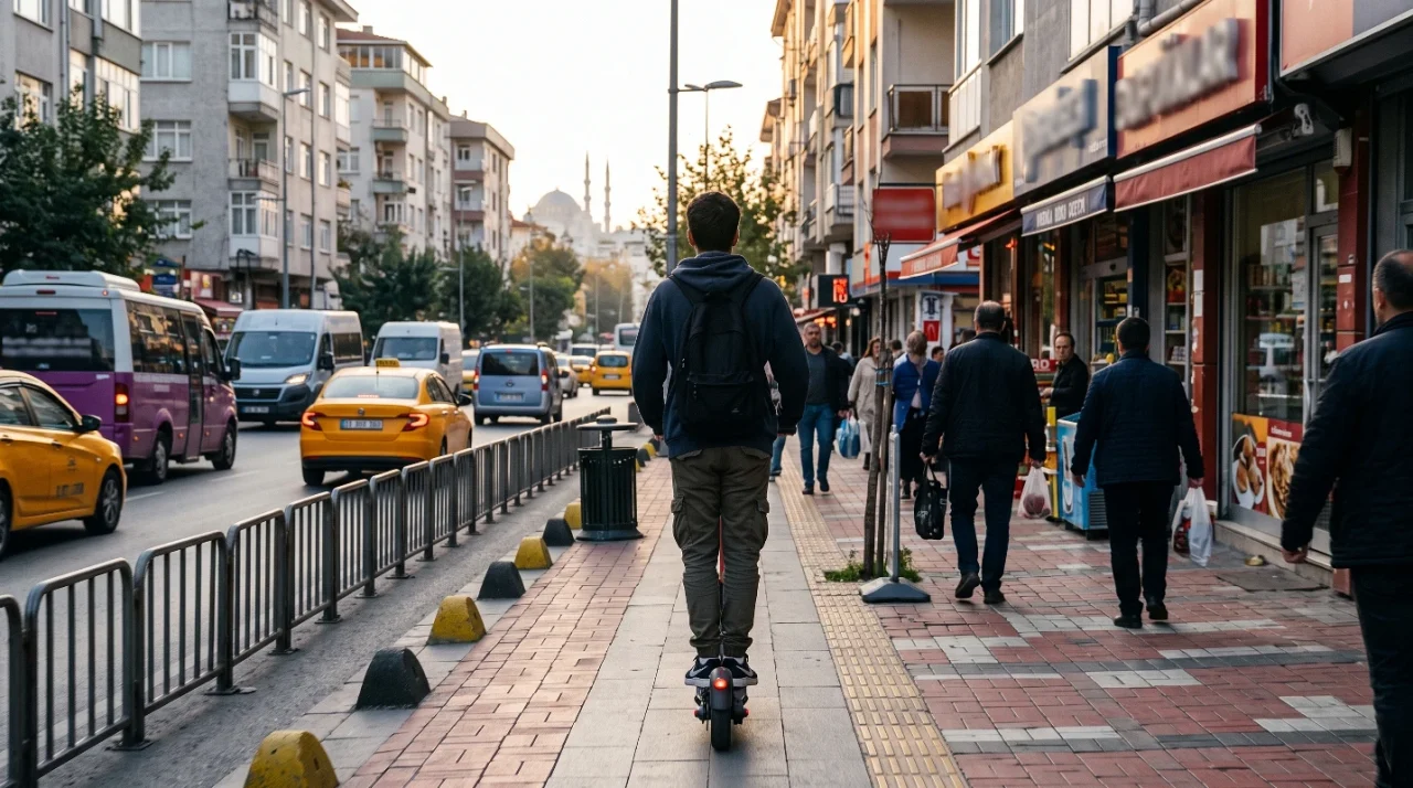 Elektrikli skuter kullananlar için yaş hız ve park sınırları