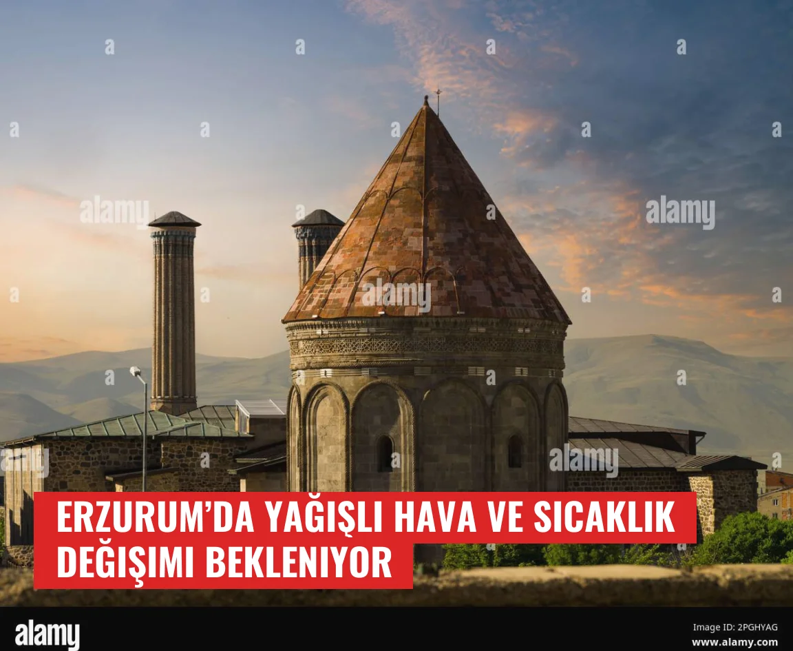Erzurum’da Yağışlı Hava ve Sıcaklık Değişimi Bekleniyor
