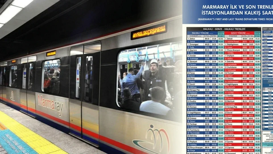 Galatasaray Barcelona maçı öncesi Marmaray seferlerine gece düzenlemesi