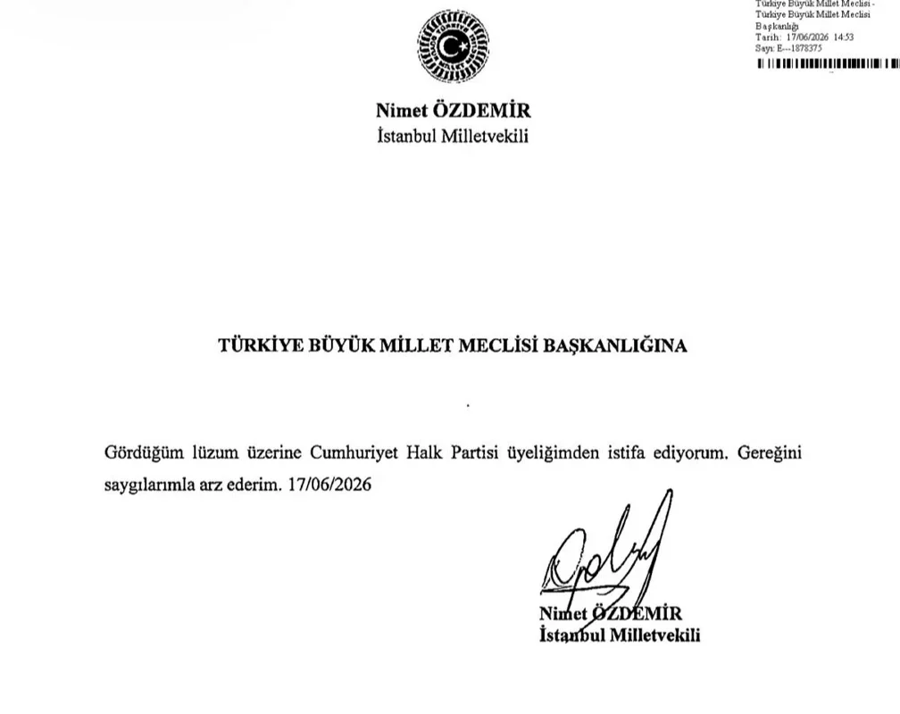 İstanbul Milletvekili Nimet Özdemir CHP'den istifa etti