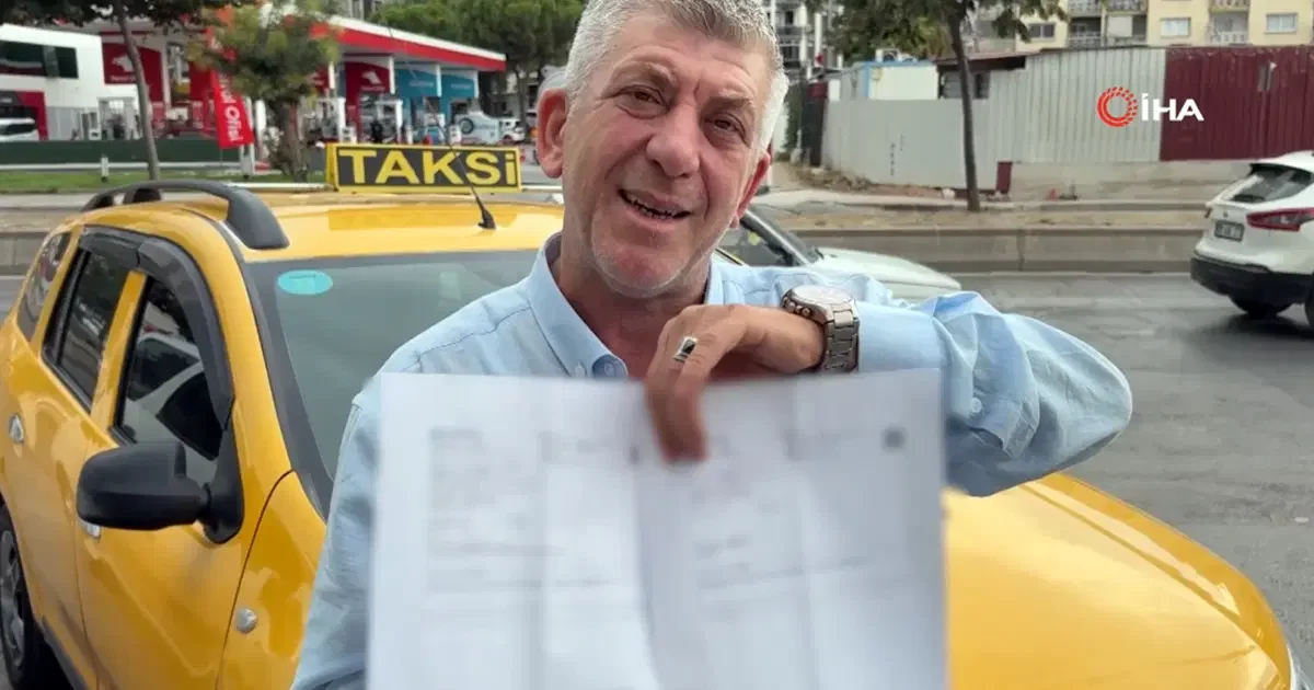 İzmirli taksici hesabına gelen 920 bin lirayı sahibine iade etti