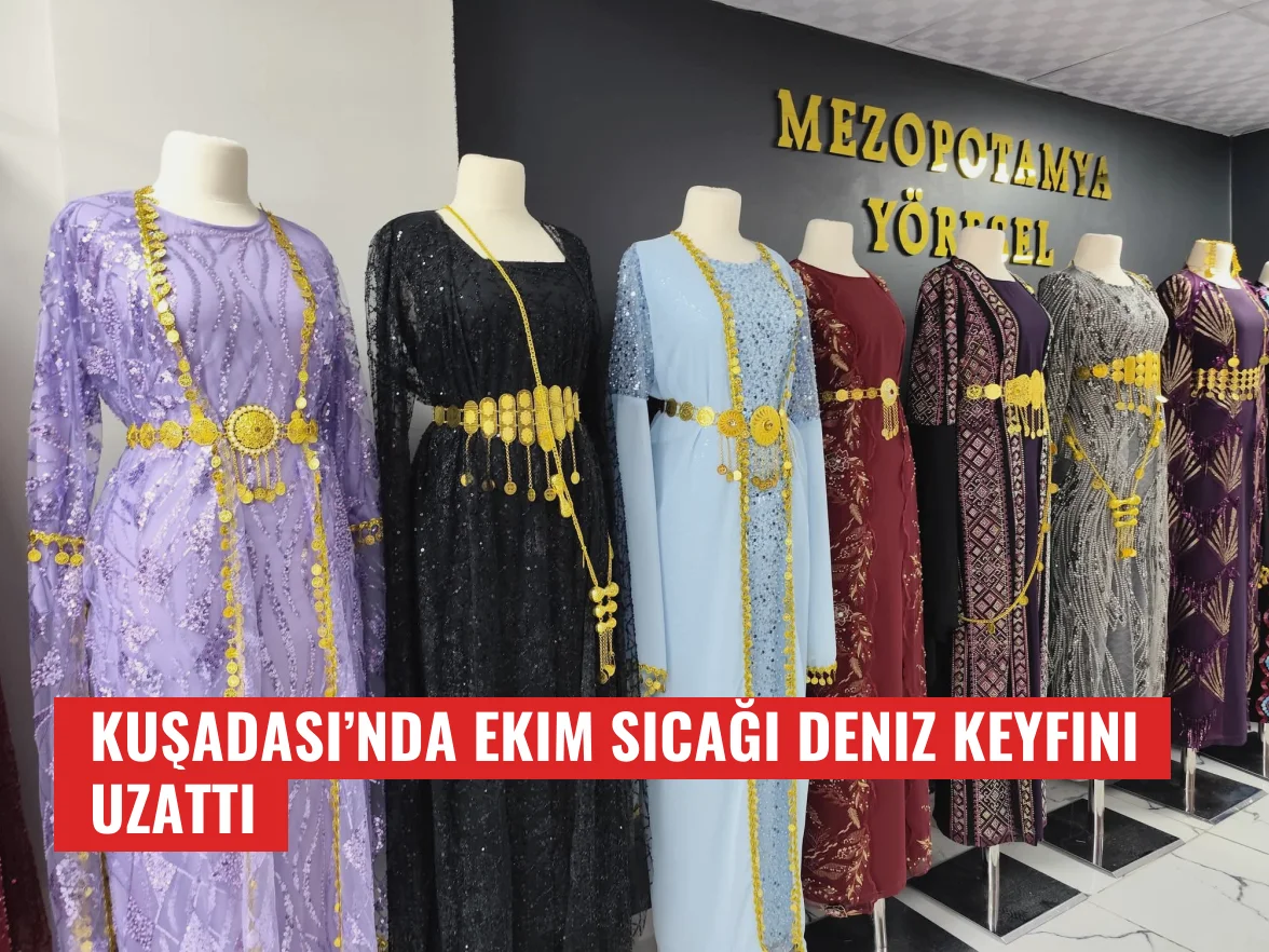 Kuşadası’nda Ekim sıcağı deniz keyfini uzattı