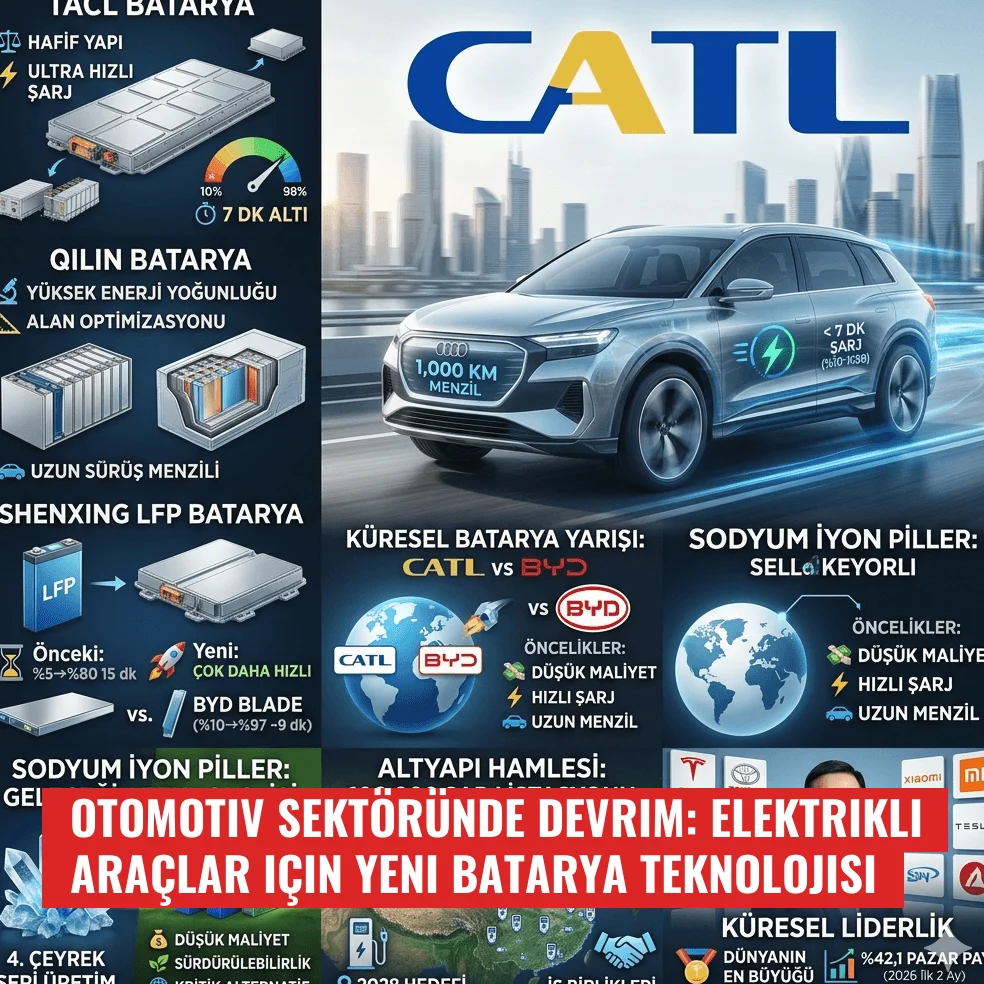 Otomotiv Sektöründe Devrim: Elektrikli Araçlar için Yeni Batarya Teknolojisi