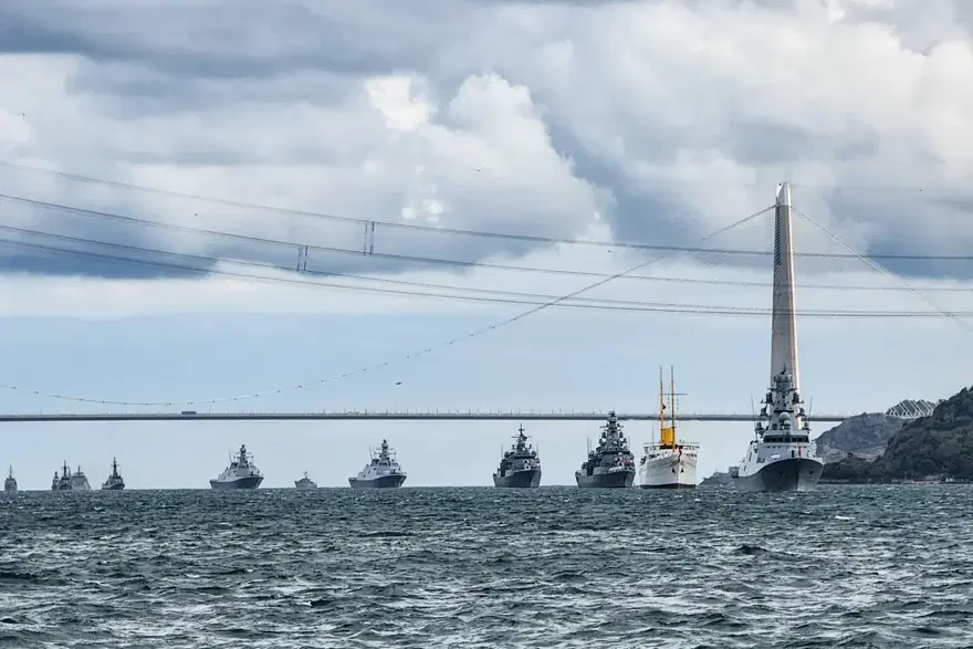 Preveze Zaferi’nin 488’inci yılında Türk donanması Boğaz’da gövde gösterisi yaptı