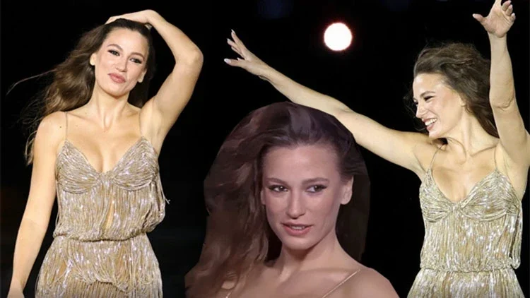 Serenay Sarıkaya Paris Moda Haftası’nda dünya yıldızlarıyla podyuma çıktı