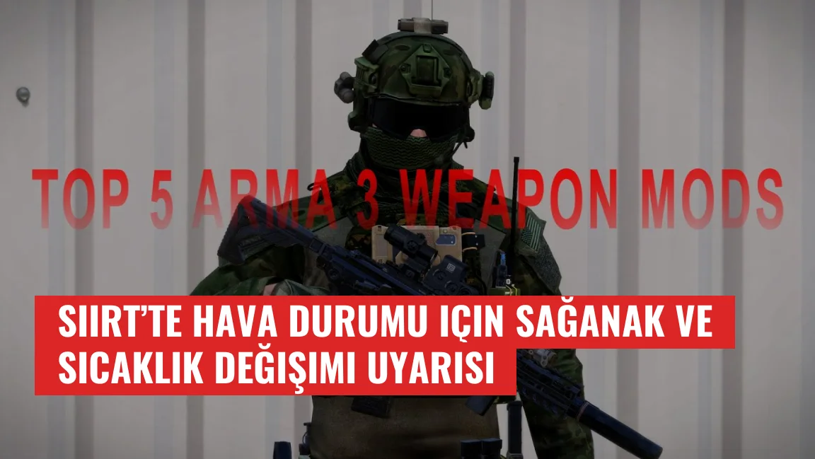 Siirt’te hava durumu için sağanak ve sıcaklık değişimi uyarısı