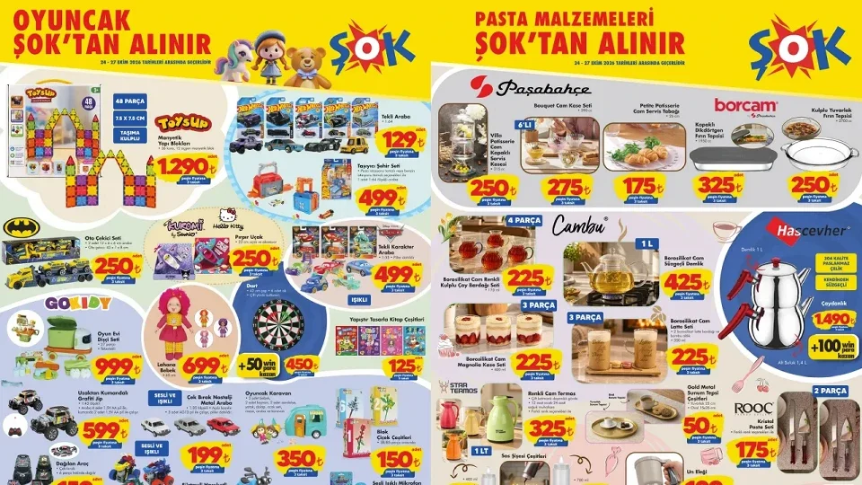 ŞOK raflarında pasta hazırlığı için aranan ürünler yerini alıyor