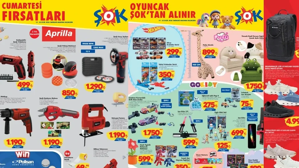 ŞOK’ta 19-22 Eylül rafları için alışveriş takvimi belli oldu