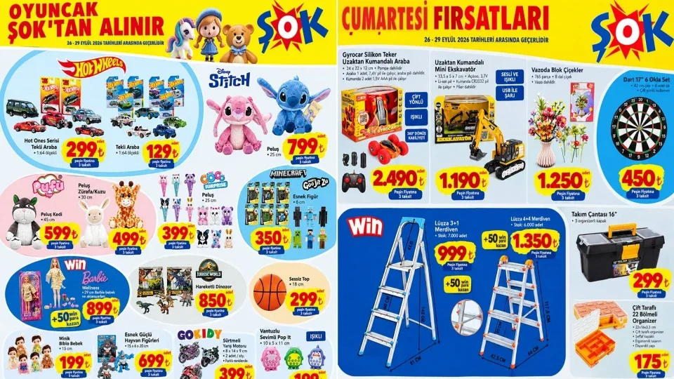 ŞOK’ta 26-29 Eylül fırsatları raflara çıkıyor