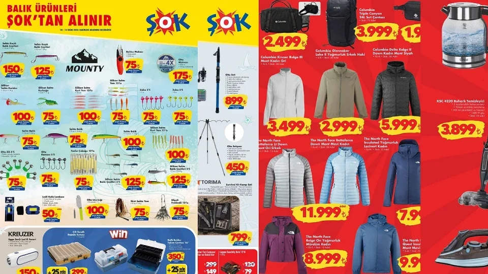 ŞOK’ta hafta sonu kamp ve balık alışverişi başlıyor