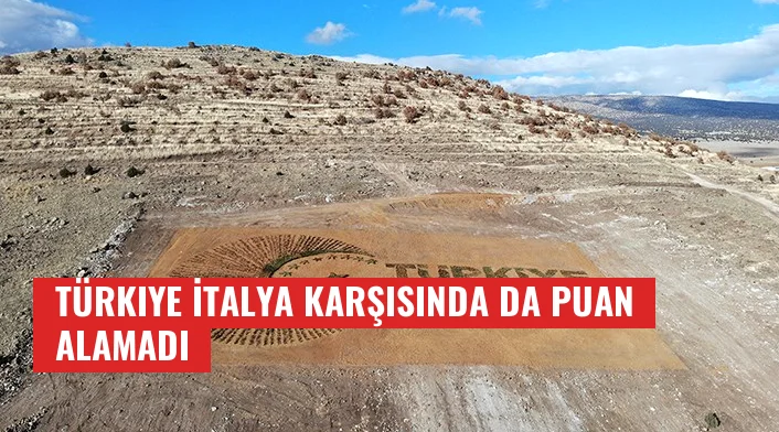 Türkiye İtalya karşısında da puan alamadı