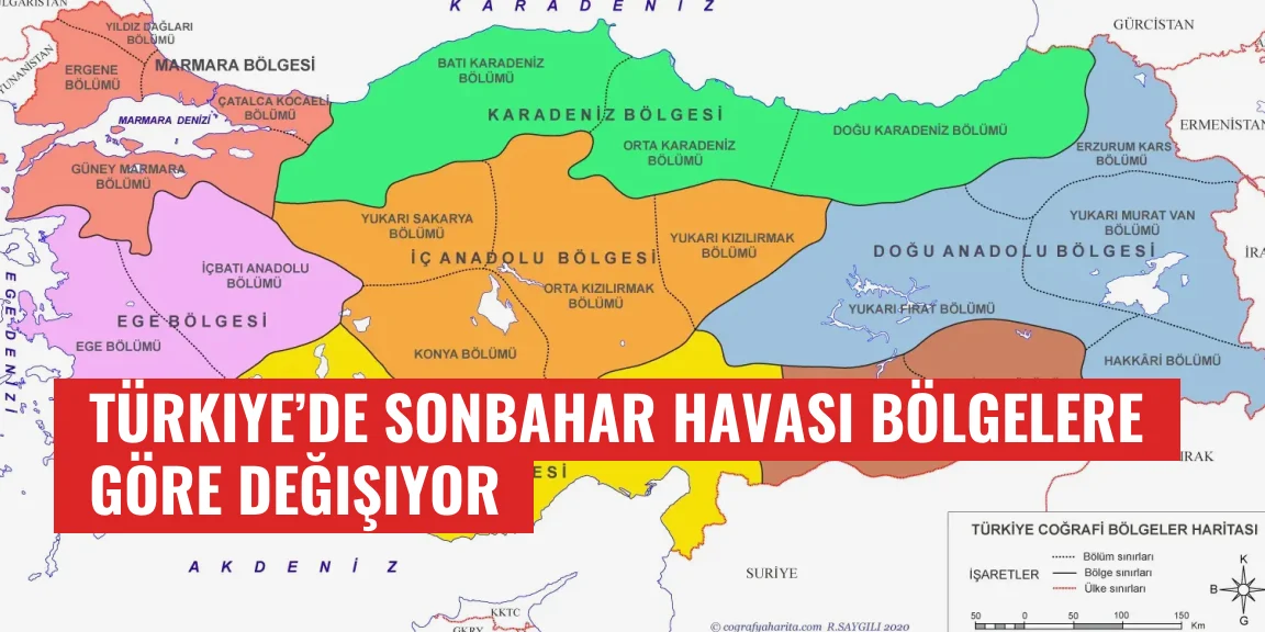 Türkiye’de sonbahar havası bölgelere göre değişiyor