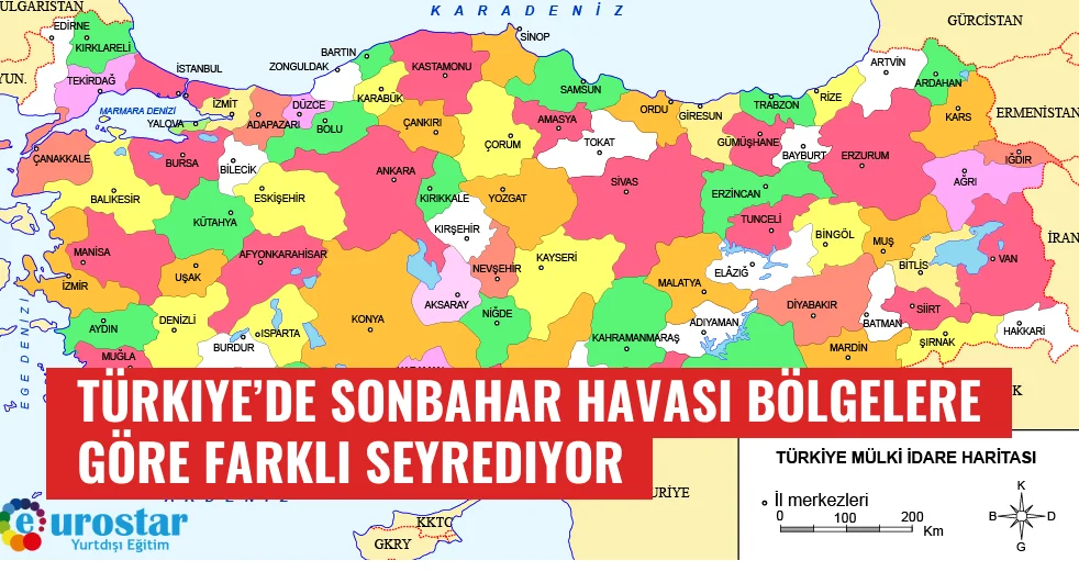 Türkiye’de sonbahar havası bölgelere göre farklı seyrediyor