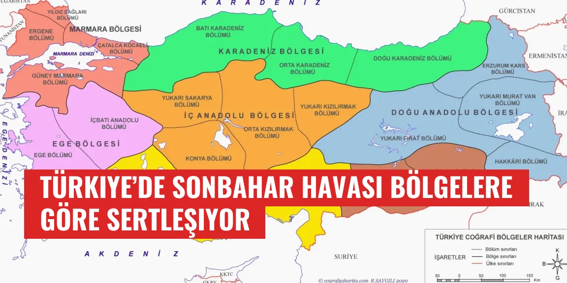 Türkiye’de Sonbahar Havası Bölgelere Göre Sertleşiyor